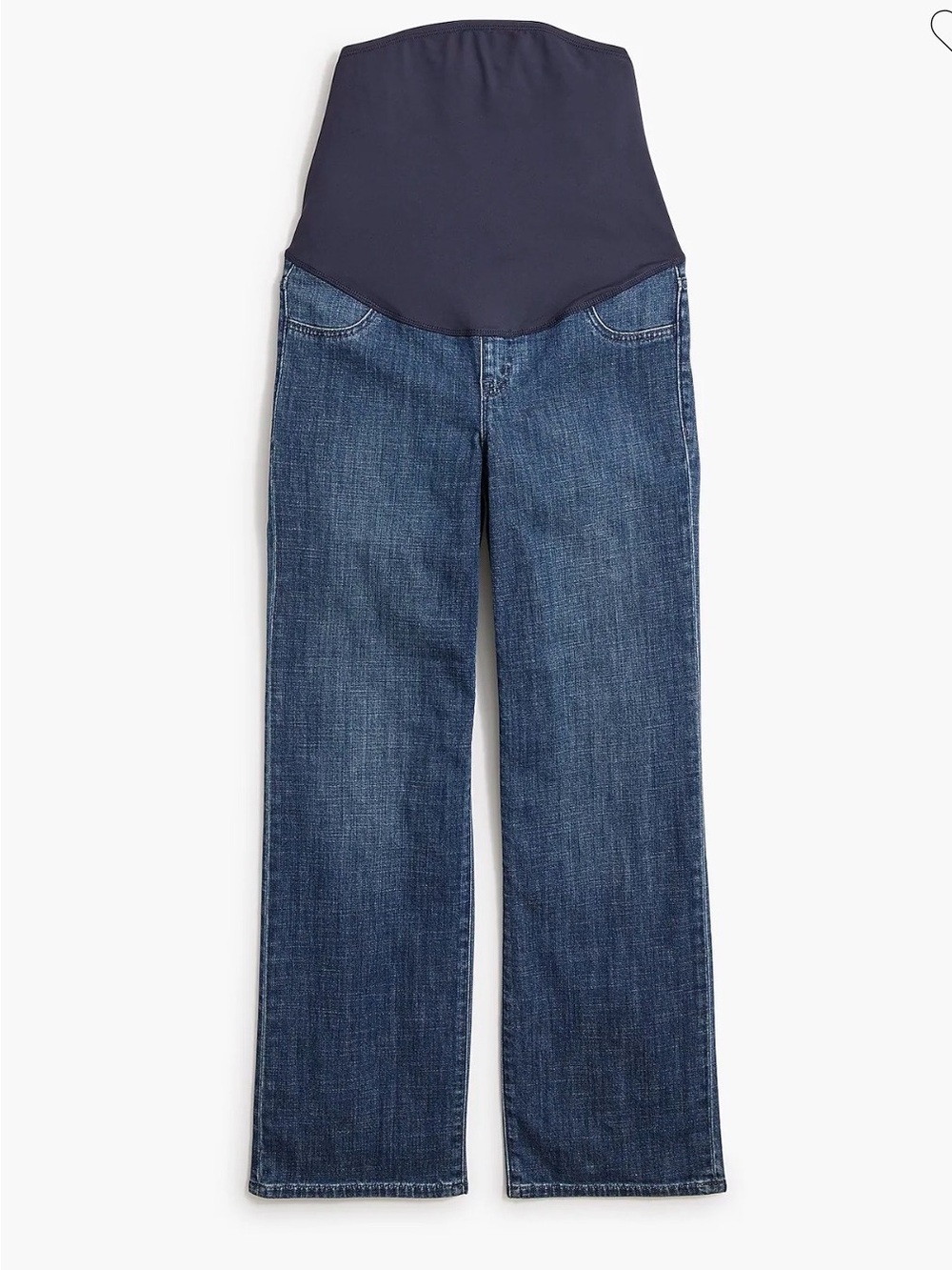 J.Crew NWT Maternity Wide Leg Jeans 28 Artisan Navy Full Panel